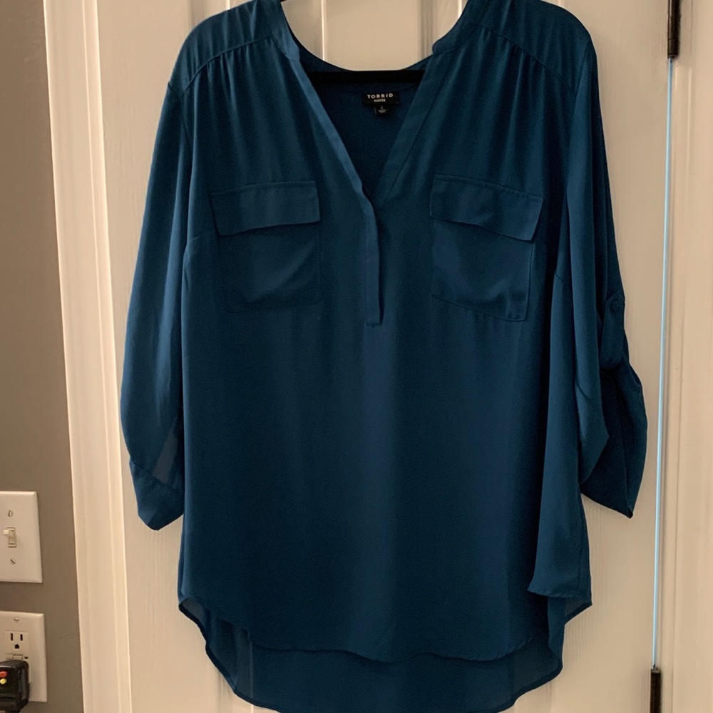 Torrid Deep Teal Blouse